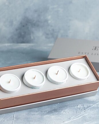 Zestaw 4 świeczek Ocean Wave, Esti