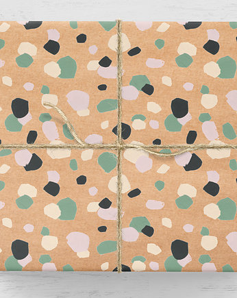 Papier pakowy Terazzo kraft 3 arkusze, Wrap and Pack