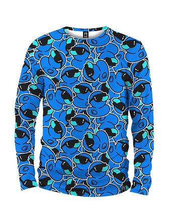 Koszulka Longsleeve Męska DR.CROW Ducks Blue, DrCrow