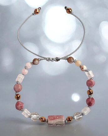 SELF LOVE - amulet - RODOCHROZYT, rodonit, opal, k.górski, kaktusia