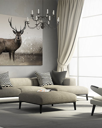 OBRAZ NA PŁÓTNIE -  120x80cm Jeleń, LUdesign gallery