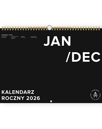 Kalendarz 2026 ADHD-friendly, PaperDesk