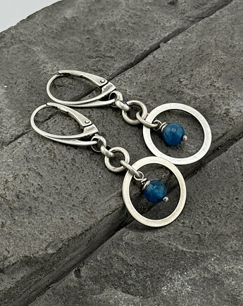 Kolczyki apatyty z kołem, RayOfArt