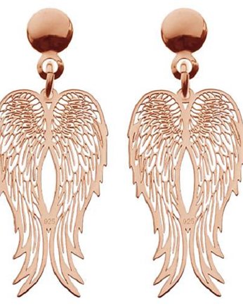 Kolczyki SKRZYDŁA- różowe złoto, ISSI Jewelry