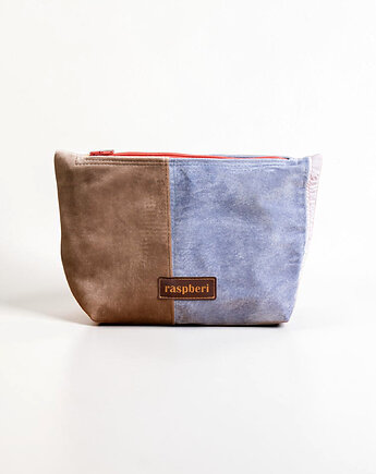 Kosmetyczka MAXI patchwork, raspberi