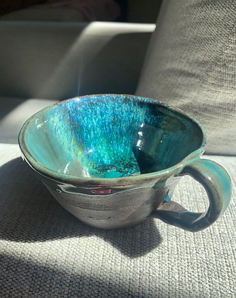 Filiżanka CAPRI z czarnej gliny, pachamama ceramics