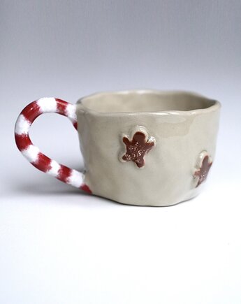 Kubek świąteczny pierniczki 250 ml, rel ceramic