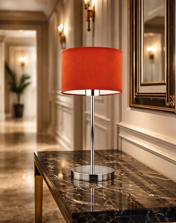 Nowoczesna lampka nocna do salonu NICEA z abażurem, LYSNE