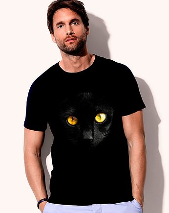 Koszulka organiczna z nadrukiem Kot, ART ORGANIC