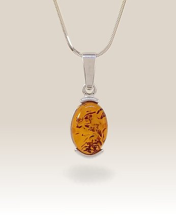 Bursztyn na prezent | Wisiorek | 28 x 10mm, ZaNa Design