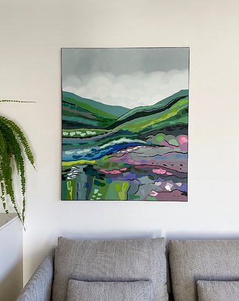 Obraz na płótnie 120x100cm  farby akrylowe, Beata Jarecka