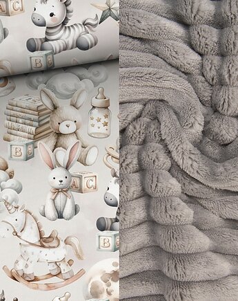 WYJĄTKOWY koc _ narzuta _ ZABAWKI _ 155x200 cm, MOJAMAJA