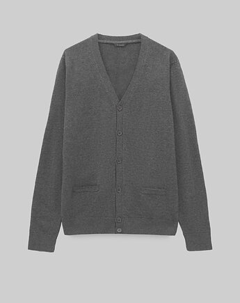 Sweter kardigan cardano szary, BORGIO
