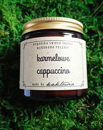 KARMELOWE CAPPUCCINO - świeca sojowa 120ml, kaktusia