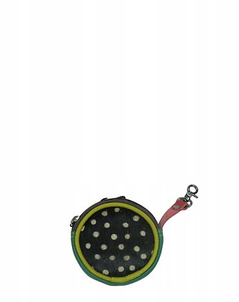 Bilonówka portfelik skórzany ze skrawków okrągły na prezent OLIVKA, Olivka Warsaw