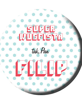 Magnes dla Nauczyciela personalizowany z imieniem, przedmiotem, Sowia Aleja