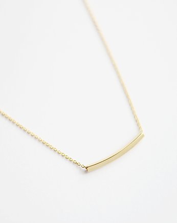 16k Gold Plated Square Tube Necklace, Le Boho Bleu