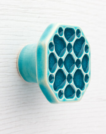 Gałka do mebli turkusowa wz.11, pracowniazona