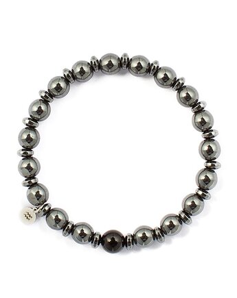 Męska bransoletka zodiakalna - Wodnik - Siła i ochrona I, Kulka Bransoletki