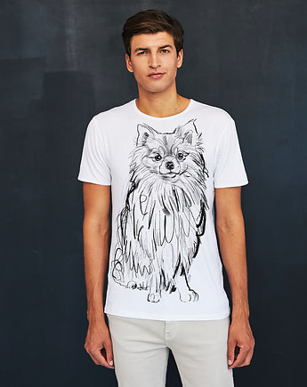 Pomeranian Dog no.2 Men's T-shirt white, SELVA