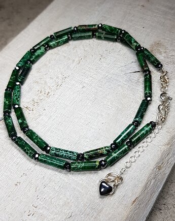 Korale jaspis cesarski kors38, JanArt