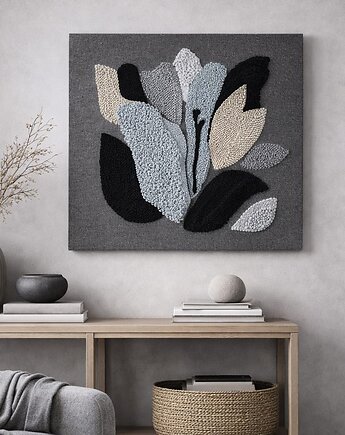 Obraz minimalistyczny punch needle, PUCHAKI