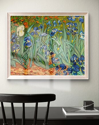 Obraz akryl na płótnie inspiracja Irysy Vincent van Gogh, Arto Teka