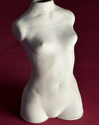 Wazon Tors Kobiecy - Ceramiczny kolor naturalny beżowy, DEKORN