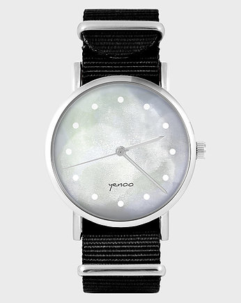 Zegarek - Szary - czarny, nylonowy, yenoo