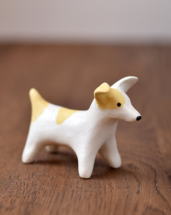 Figurka ceramiczna piesek w rude łatki, Richie Acapulco