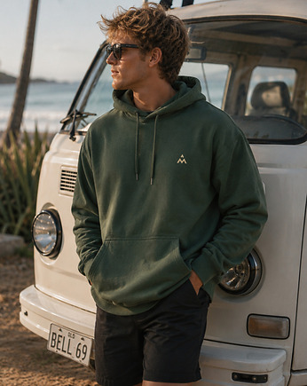 Bawełniana bluza z kapturem Nature Flow Hoodie UNISEX OVERSIZE, MEYANTU