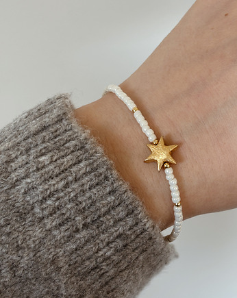 Bransoletka  z koralików toho i Gwiazda, Chmolowska Jewellery