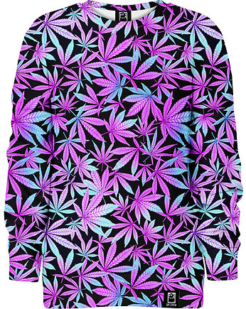 Bluza bez kaptura Dziewczynka DR.CROW Neon Leaves, DrCrow