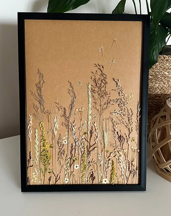 Jesienna łąka  obraz w ramce