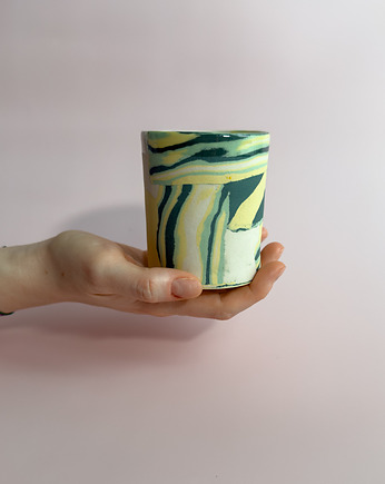 Czarka / kubek nerikomi zielony I, mezkla studio