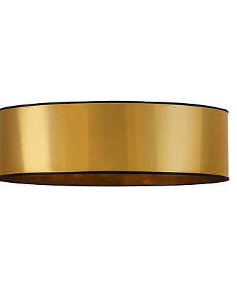 Złota lampa sufitowa do salonu w stylu glamour MEDINA MIRROR - fi 80 cm, LYSNE