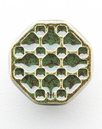 Gałka do mebli zielonobrązowa wz.10, pracowniazona