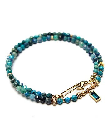 Chryzokola vol. 7 /choker/ 04.12.25 naszyjnik - Szlachetna kolekcja, KiKa pracownia