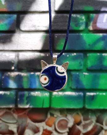 Naszyjnik Bolesławiec kot