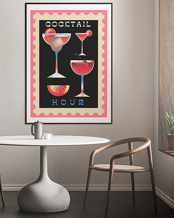 Cocktail Hour - plakat fine art, minimalmill