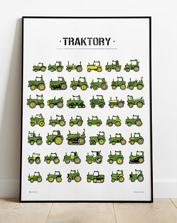 Traktory! Dużo, Dużo Traktorów! 50x70cm :), Tiny Machinery