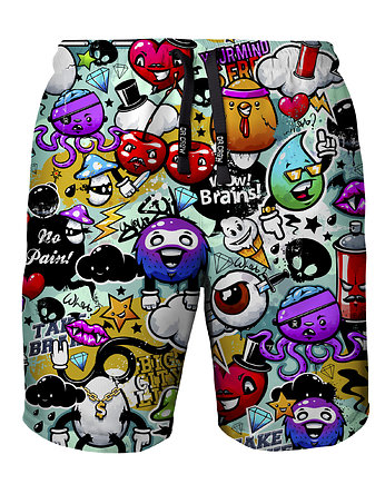 Shorty Kąpielowe Męskie DR.CROW Graffiti Bizarre, DrCrow