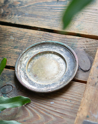 Srebrna podstawka pod świecę lub palo santo, jaramsię