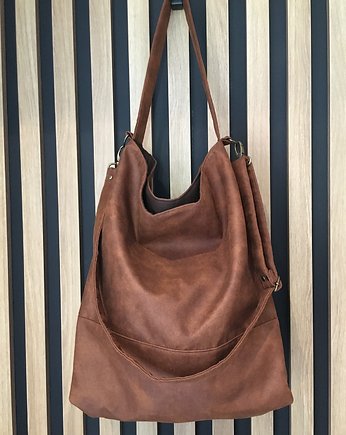 Torba hobo XXL - koniak, PRACOWNIA 166