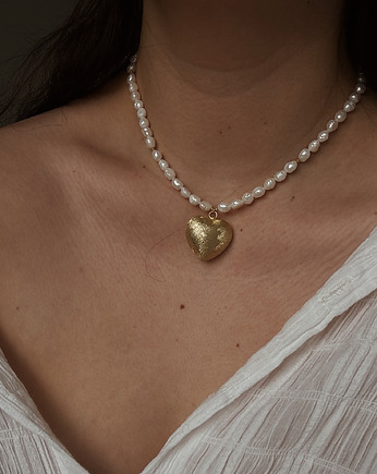 Naszyjnik z pereł naturalnych Serce, Chmolowska Jewellery