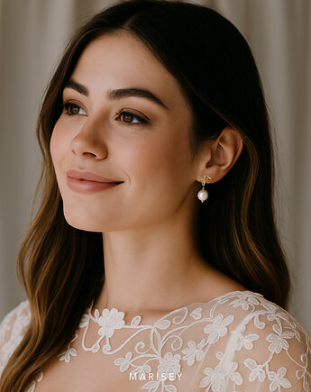Kolczyki ślubne z perłami Lamia, Marisey