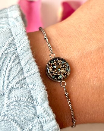 Bransoletka dzika marchew na czerni, Frant Art Jewellery