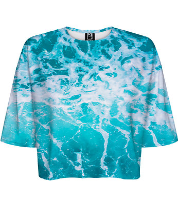 DR.CROW T-shirt Krótki CROP Waves, DrCrow