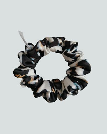 Satynowa gumka satynowa scrunchie owijka frotka nocna pantera MINI, Capillum