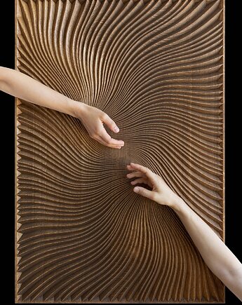 Drewniany panel ścienny Diffusion 90x61cm